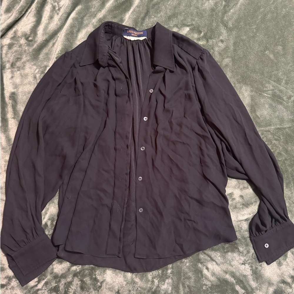 Louis Vuitton Elegant Black Uniform Shirt